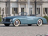 1947 Alfa Romeo 6C 2500 Sport Stabilimenti Farina = 155 км/ч. 95 л.с. 20 сек.