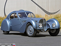 1937 Bugatti Type 57SC Atlantic = 208 км/ч. 213 л.с. 9.8 сек.