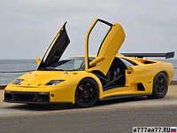 1999 Lamborghini Diablo GTR = 350 км/ч. 590 л.с. 3.5 сек.
