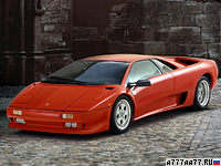 1990 Lamborghini Diablo = 325 км/ч. 492 л.с. 4.1 сек.